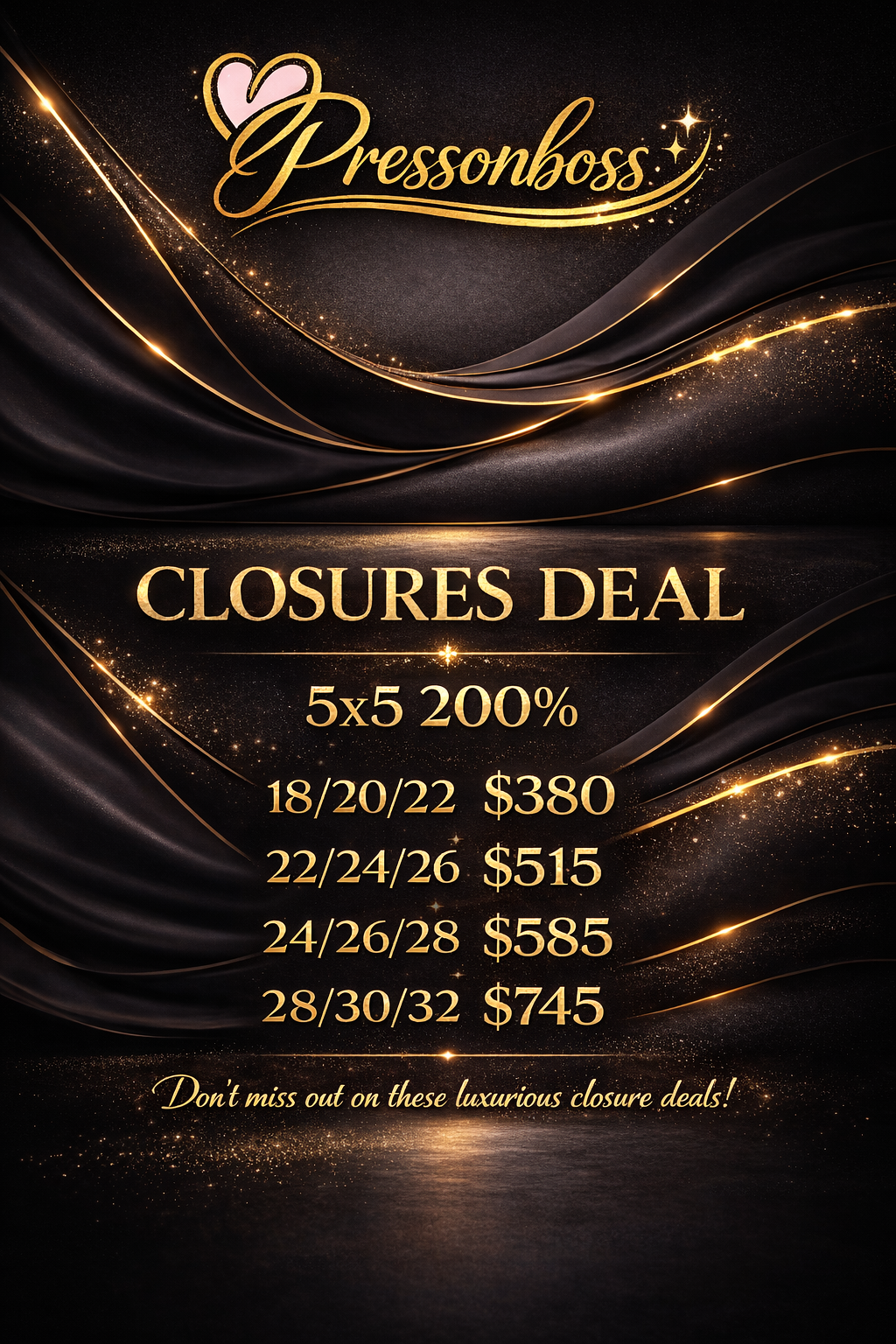 Closure WIG Deals