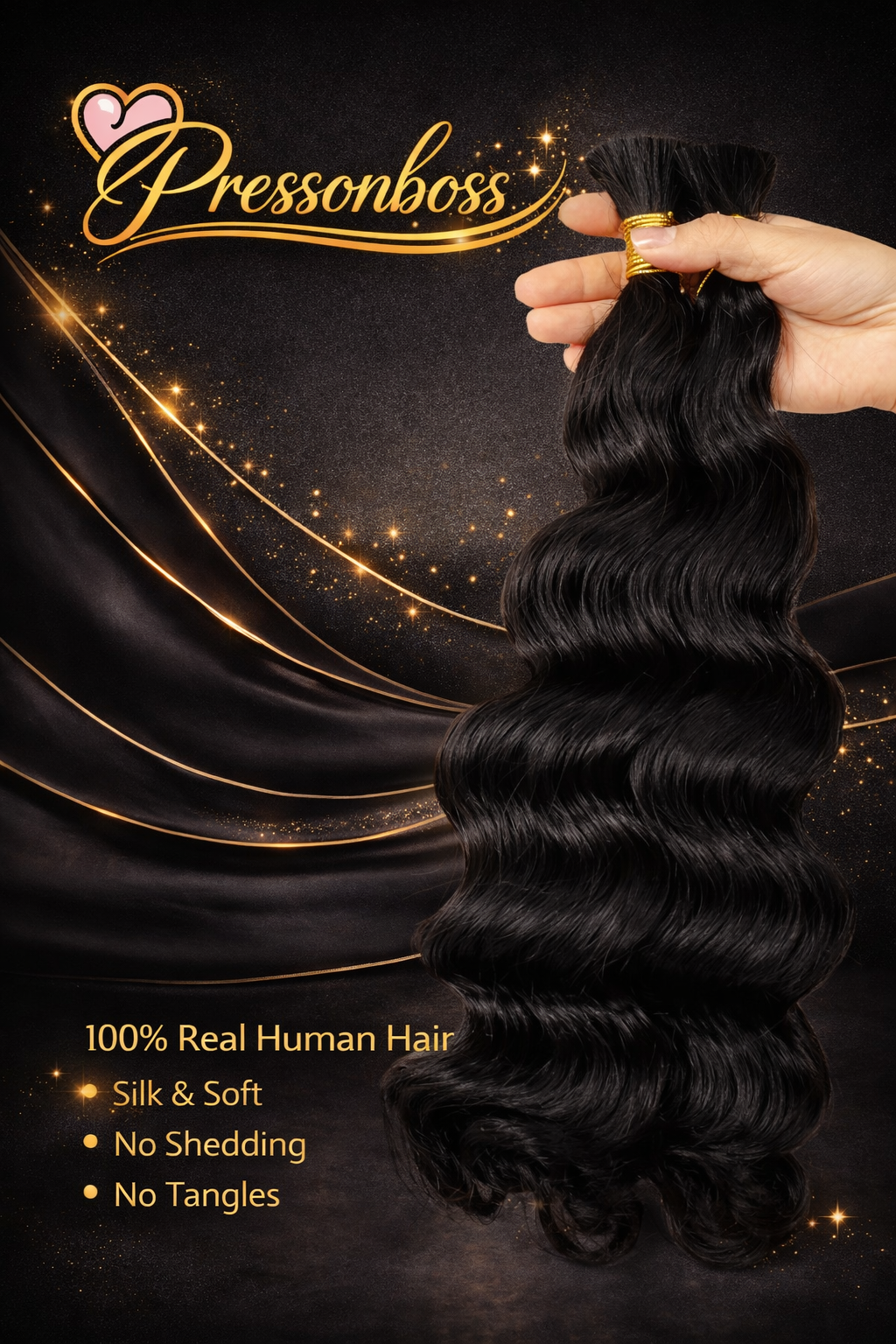 100% Human Bulk Hair