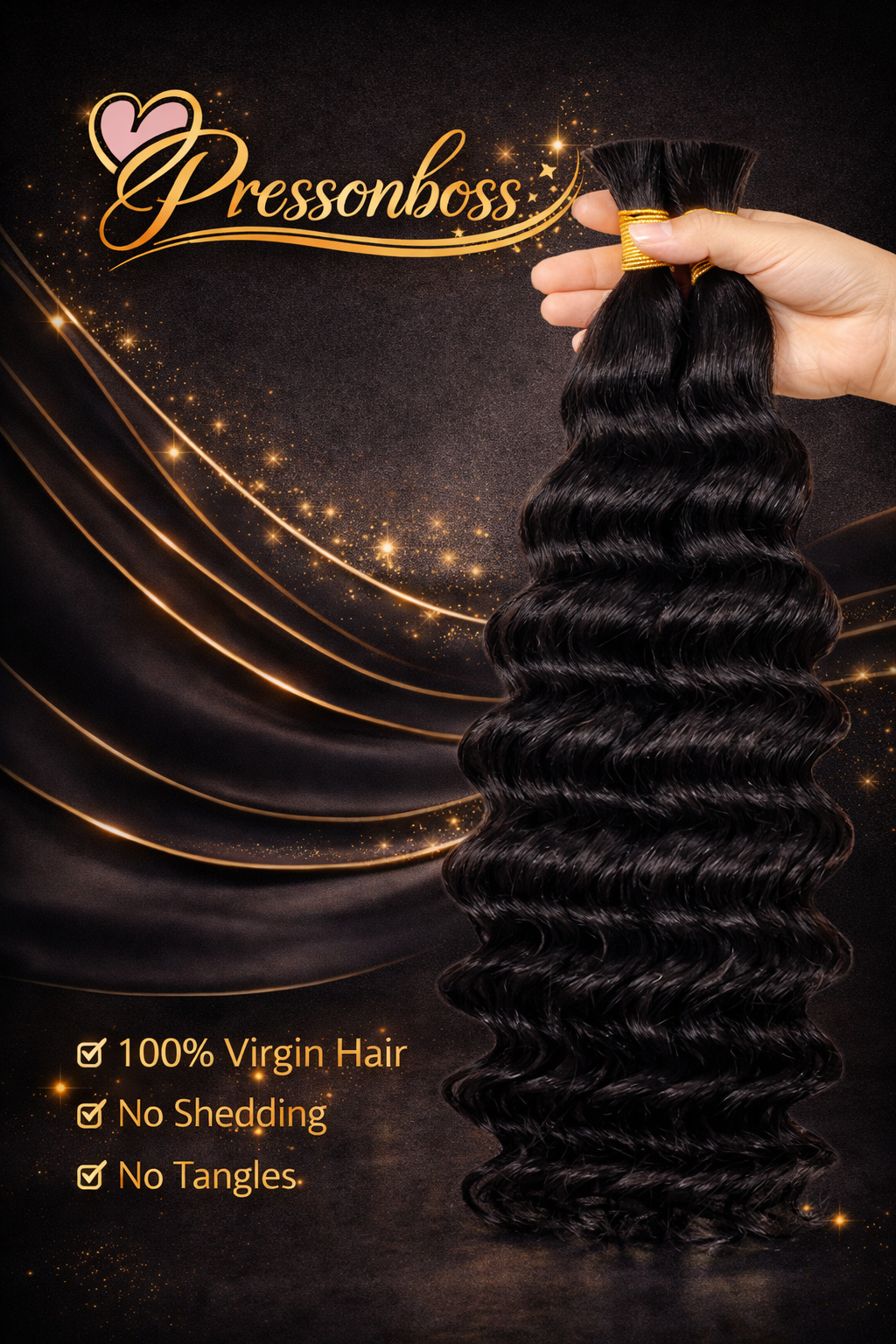 100% Human Bulk Hair